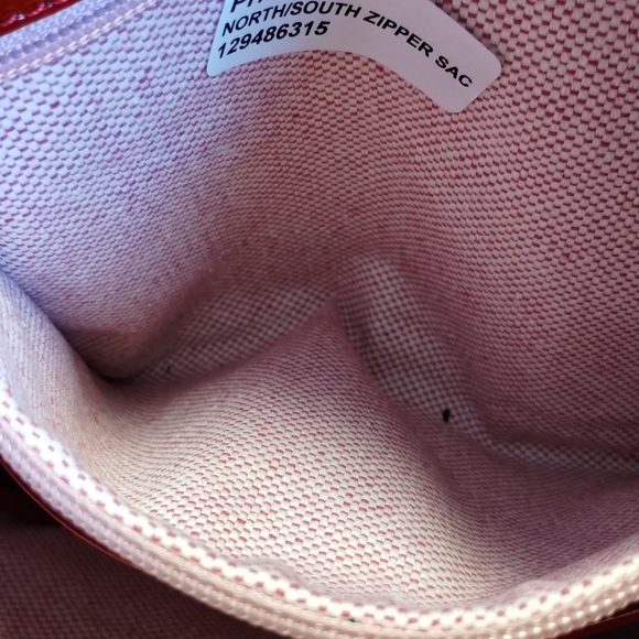 Dooney & Bourke Red Patent Leather Hobo Shoulder Bag - Picture 15 of 16